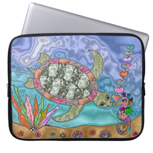 Protection Pour Ordinateur Portable Manche pour ordinateur portable Psychedelic Sea Tu