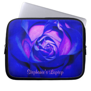 Protection Pour Ordinateur Portable Manche Rose bleu brillant * Personnaliser*
