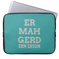 Manches de l'ordinateur portable gris Ermahgerd