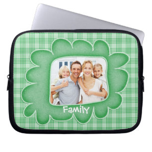 Protection Pour Ordinateur Portable Manches photo de la famille de photos vert Whimsic
