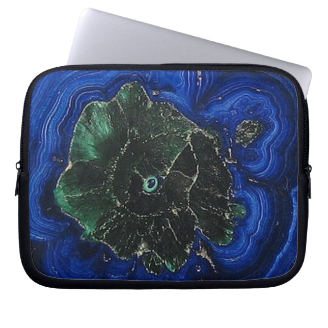 Protection Pour Ordinateur Portable Manches pour ordinateur portable Malachite Azurite (Devant)