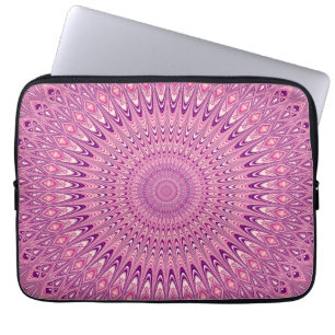 Protection Pour Ordinateur Portable Mandala rose d'étoile