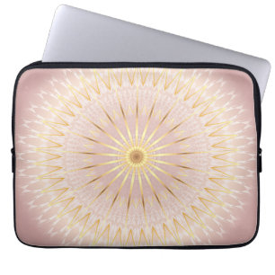 Protection Pour Ordinateur Portable Mandala rose Gold