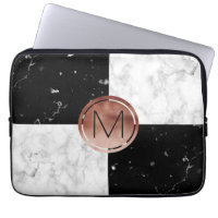 Marbre rose de blanc de noir d'or de monogramme