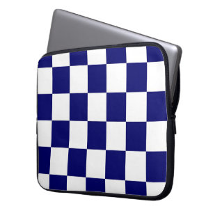 Protection Pour Ordinateur Portable Marine Checkered et blanc