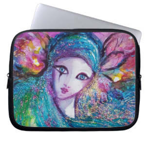 Protection Pour Ordinateur Portable MASK IN BLUE / Ventian Masquerade Ball, teal