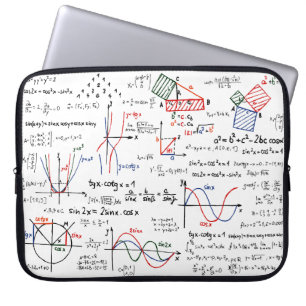 Protection Pour Ordinateur Portable Mathématiques Feuille de triche Manche Ordinateur 