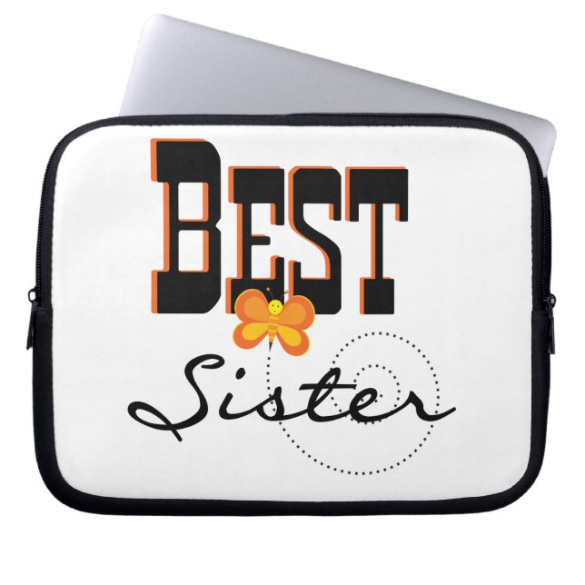 Protection Pour Ordinateur Portable Meilleurs cadeaux de papillon soeur (Devant)