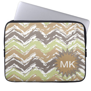 Protection Pour Ordinateur Portable Melon Brandy Scribble ZigZag Motif