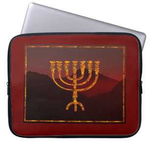Protection Pour Ordinateur Portable Menorah de Moshe