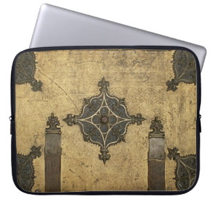 Protection Pour Ordinateur Portable Métal Grunge vintage En Cuir
