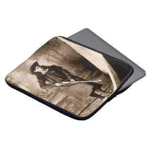 Protection Pour Ordinateur Portable Miss Annie Oakley avec pistolet, Portrait photo Vi