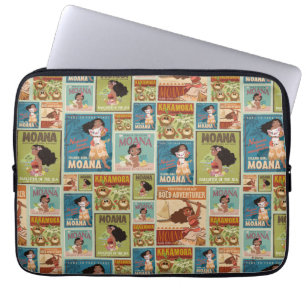 Protection Pour Ordinateur Portable Moana   Retro Poster Motif
