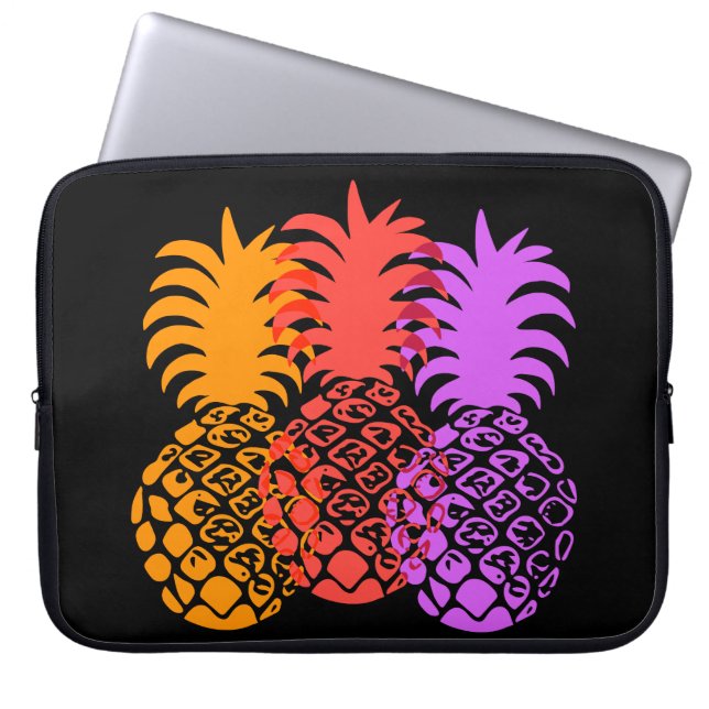 Protection Pour Ordinateur Portable Momona Pineappé Hawaiian Neoprène Wetsuit (Devant)