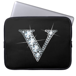 Protection Pour Ordinateur Portable Monogramme V Faux-"Diamond"
