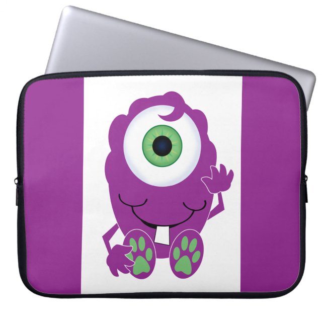 Protection Pour Ordinateur Portable Monster des Cyclops (Devant)