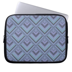 Protection Pour Ordinateur Portable Motif à échelle gris bleu