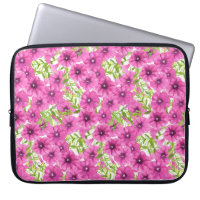 Motif de fleurs pétunia rose