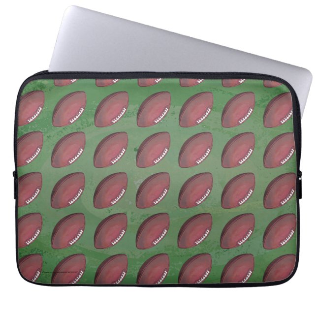 Protection Pour Ordinateur Portable Motif de football peint (Devant)