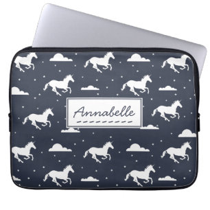 Protection Pour Ordinateur Portable Motif de minuit de ciel de licorne