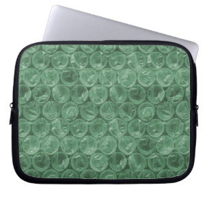 Protection Pour Ordinateur Portable Motif de papier bulle vert