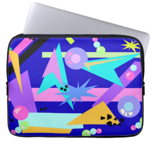 Protection Pour Ordinateur Portable Motif des 80 bleus fou