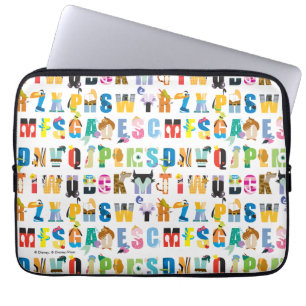 Protection Pour Ordinateur Portable Motif Disney Alphabet Mania