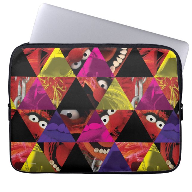 Protection Pour Ordinateur Portable Motif du triangle animal (Devant)