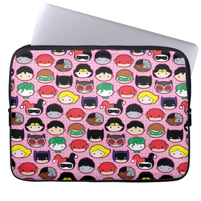 Protection Pour Ordinateur Portable Motif en chef de la Ligue de justice de Chibi (Devant)
