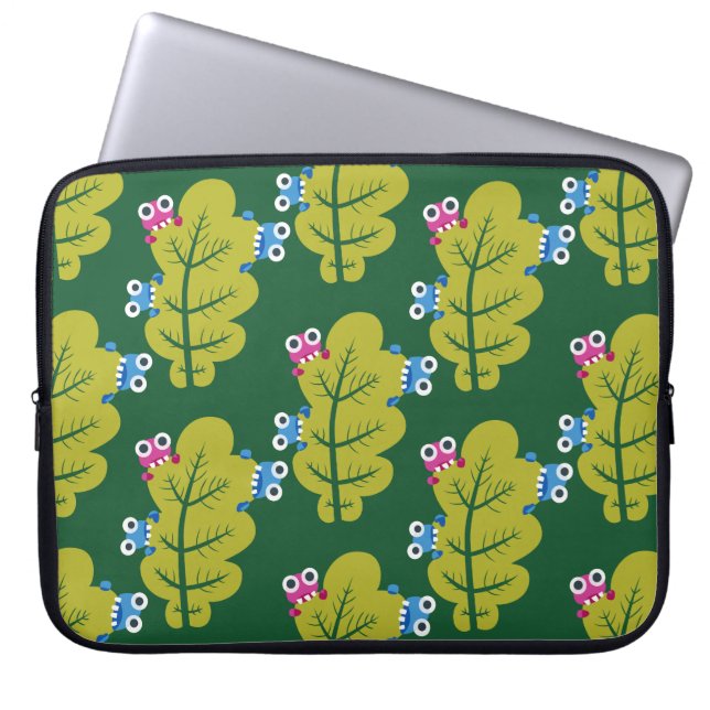 Protection Pour Ordinateur Portable Motif Feuille vert mignon (Devant)