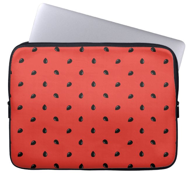 Protection Pour Ordinateur Portable Motif minimaliste des graines de pastèque (Devant)