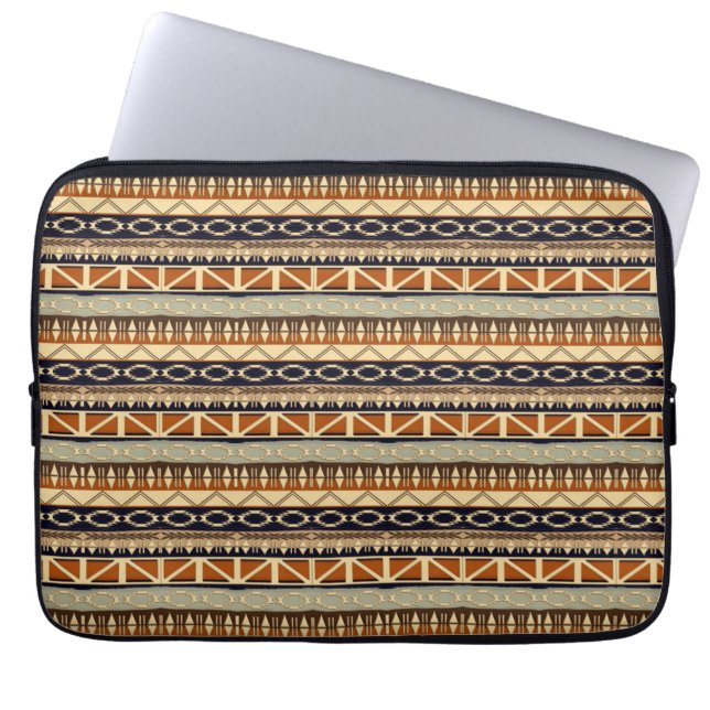 Protection Pour Ordinateur Portable motif sans couture africain ethnique (Devant)