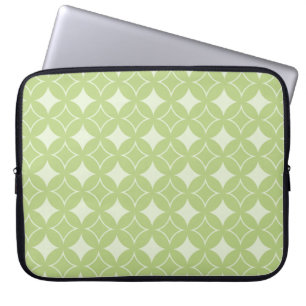 Protection Pour Ordinateur Portable Motif shippo vert olive