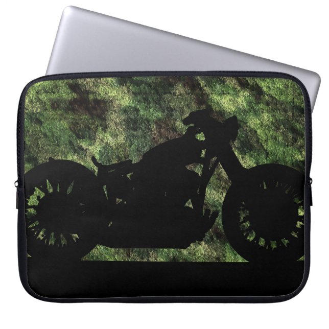 Protection Pour Ordinateur Portable moto camouflée (Devant)