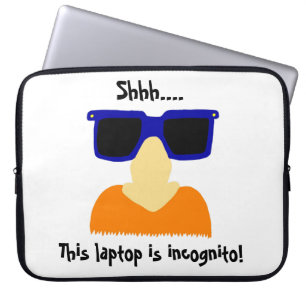 Protection Pour Ordinateur Portable Moustache Incognito & Tissus de lunettes