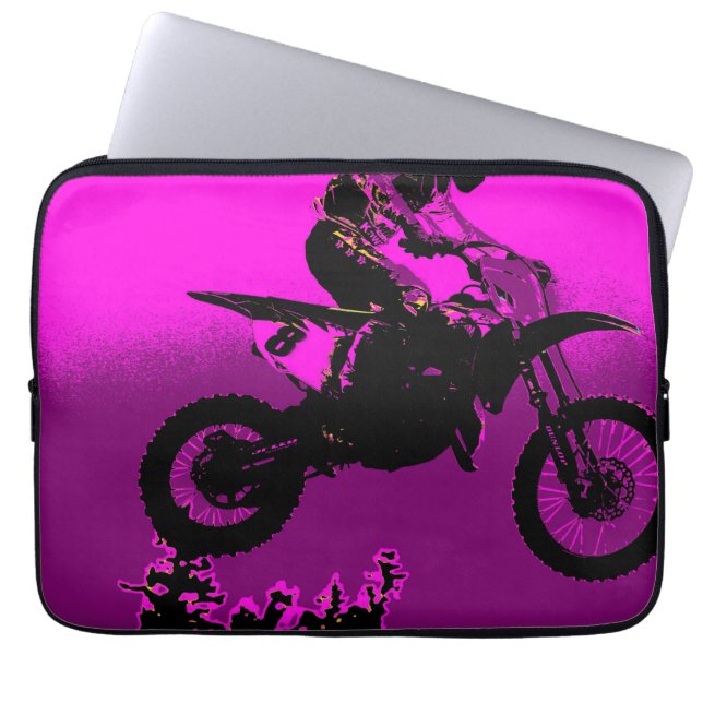 Protection Pour Ordinateur Portable MX - Motocross Racer (Devant)