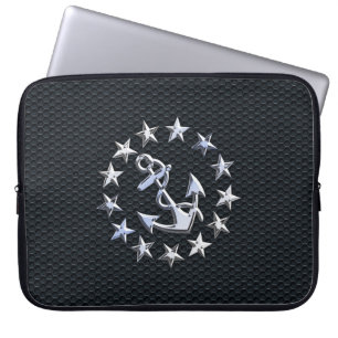 Protection Pour Ordinateur Portable Nautique Yacht Drapeau Chrome Ensigne sur Grille I