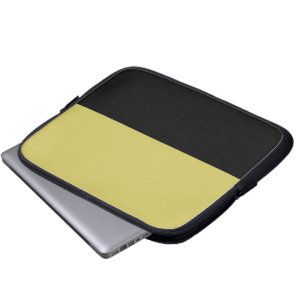 Protection Pour Ordinateur Portable Neoprène pétrole et or