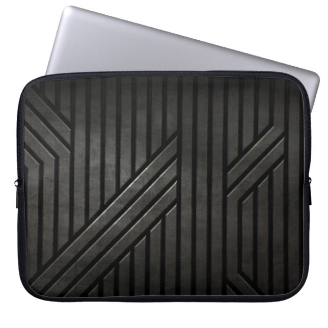 Protection Pour Ordinateur Portable Noir de discrétion (Devant)