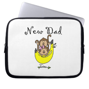 Protection Pour Ordinateur Portable Nouveaux cadeaux jumeaux de papa de garçon et de f