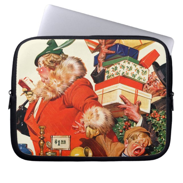 Protection Pour Ordinateur Portable Nuit avant Noël (Devant)