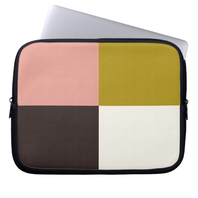 Protection Pour Ordinateur Portable Or rose chocolat ivoire (Devant)
