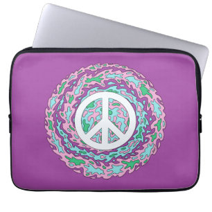 Protection Pour Ordinateur Portable Paix psychédélique