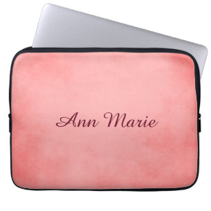 Protection Pour Ordinateur Portable Parchemin rose chic