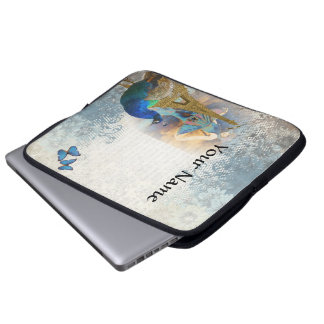 Protection Pour Ordinateur Portable Paris peacock collage