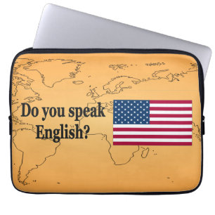 Protection Pour Ordinateur Portable Parles-tu anglais ? en anglais. Indicateur