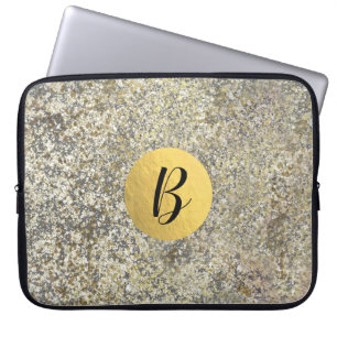 Protection Pour Ordinateur Portable Parties scintillant d'or Crackle moderne chic glam