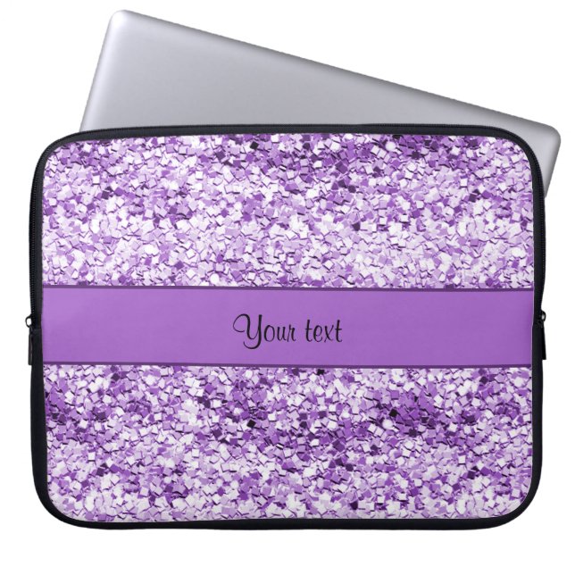 Protection Pour Ordinateur Portable Parties scintillantes pourpres scintillantes (Devant)