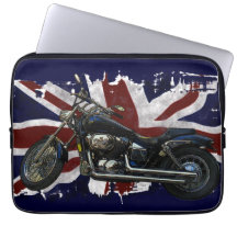 Patriotique Union Jack Union UK Drapeau & Motorcyc