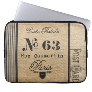 Protection Pour Ordinateur Portable Pays vintage de Français d'affranchissement de
